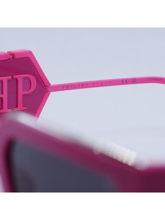 Philipp Plein SPP119M Rose Venus 07BE Sunglasses Fuchsia Rectangle Frame main image 5